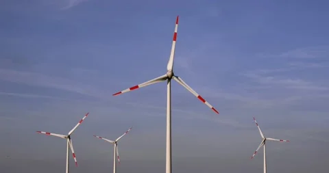 Wind turbines Stock Footage 163535400