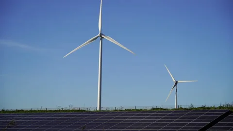 Wind turbines Stock Footage 164539502