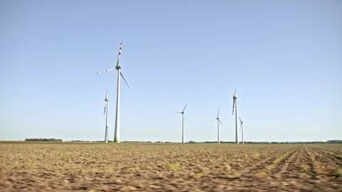 Wind Turbines Stock Footage 170764580