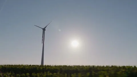 Wind Turbines Stock Footage 170764599
