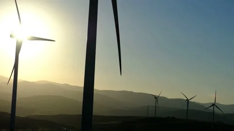 Wind Turbines Stock Footage 192916901