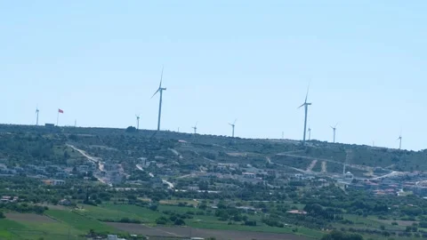 Wind Turbines Vídeo Stock 194423972