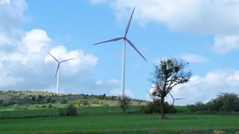 Wind Turbines Vídeos de archivo 194425658