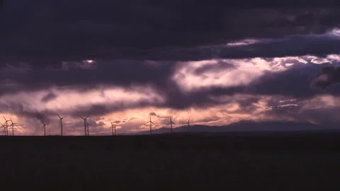 Wind Turbines Stock Footage 199739629