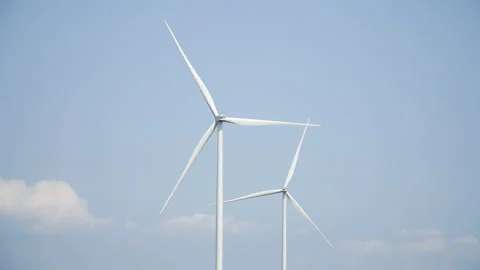 Wind turbines Stock Footage 210872407