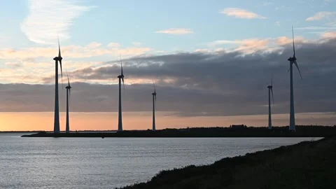Wind turbines Stock Footage 221174834