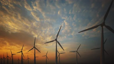 Wind Turbines 스톡 동영상 229467971