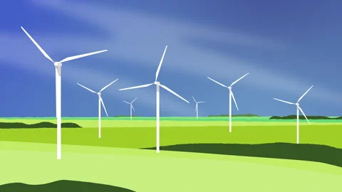 Wind Turbines 스톡 동영상 247214096