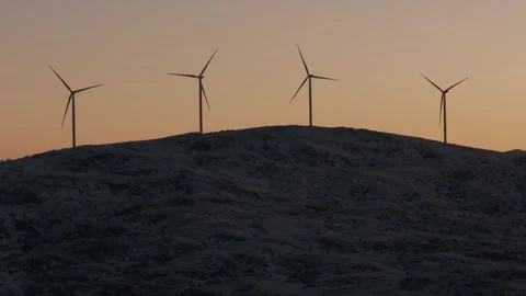 Wind Turbines Video stock 297025180