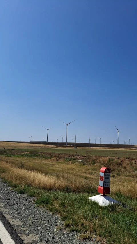 Wind turbines Stock Footage 339747387