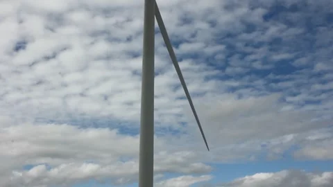 Wind turbines generating clean energy in the mountains Stock Footage 275562864