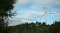 Wind turbines on hill - renewable energy source HD Footage