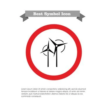 Wind turbines Stock-Illustration