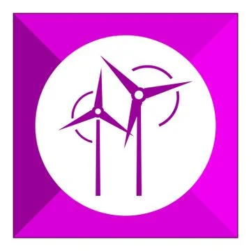 Wind turbines 스톡 일러스트