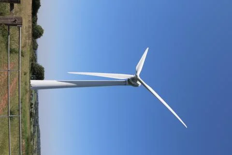 Wind turbines infrastructure Stock Photos