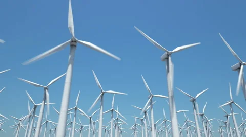 Wind Turbines Looping Stock Footage 50409129