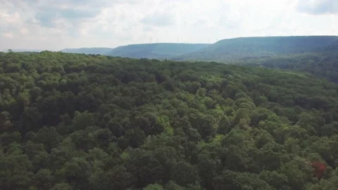 Wind Turbines in the Mountains Stock Footage 231899367