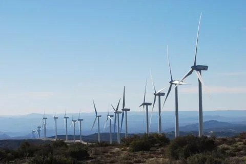 Wind turbines Stock-Fotos