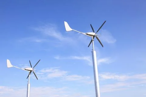 Wind turbines Stock Photos