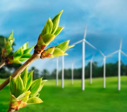 Wind turbines Stock-Fotos