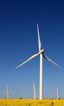 Wind turbines Stock Photos