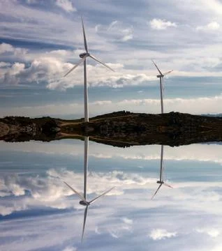 Wind turbines Stock Photos