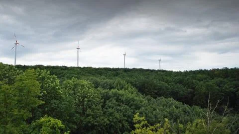 Wind turbines Stock Photos