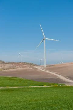 Wind turbines Stock Photos