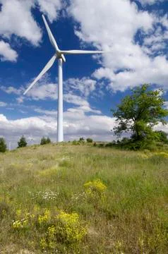 Wind turbines Stock Photos