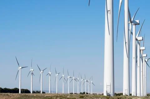 Wind turbines Stock Photos