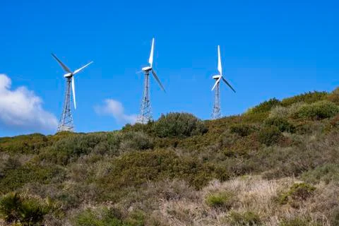 Wind turbines Stock Photos