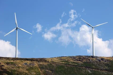 Wind turbines Stock Photos