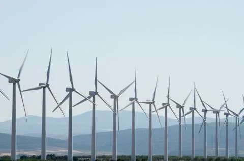 Wind turbines Stock Photos