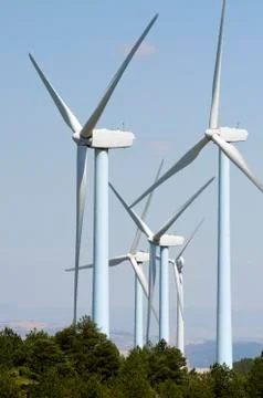 Wind turbines Stock Photos