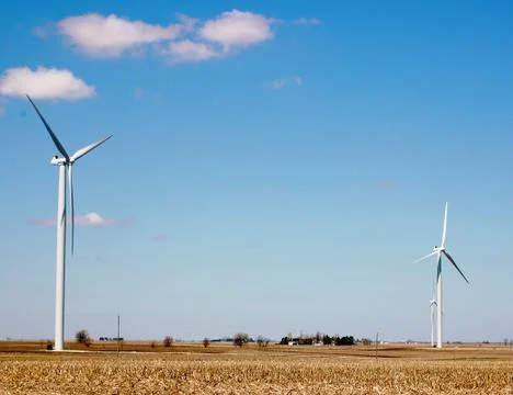 Wind turbines 스톡 사진