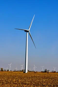 Wind turbines Stock Photos