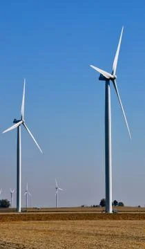 Wind turbines 스톡 사진