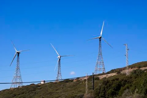 Wind turbines Stock Photos