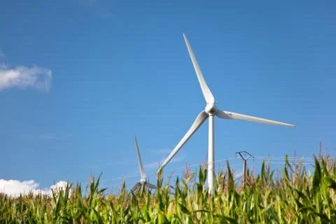 Wind turbines Stock Photos