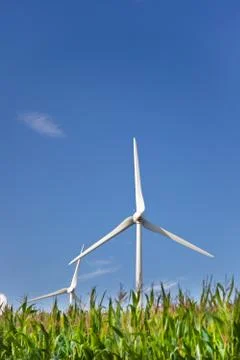 Wind turbines Stock Photos