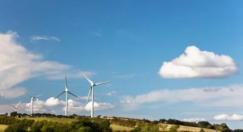 Wind turbines Stock Photos