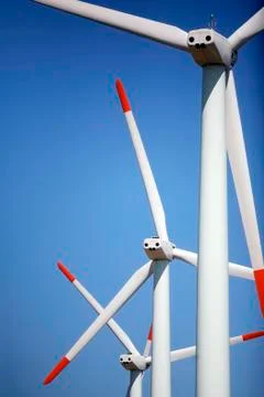 Wind turbines Stock Photos