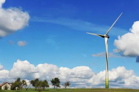 Wind turbines Stock Photos