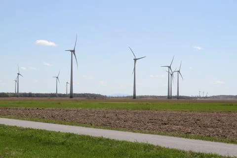 Wind turbines Stock Photos