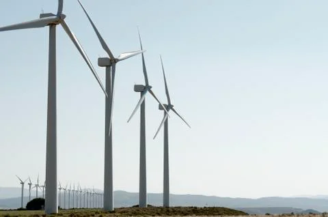 Wind turbines Stock Photos