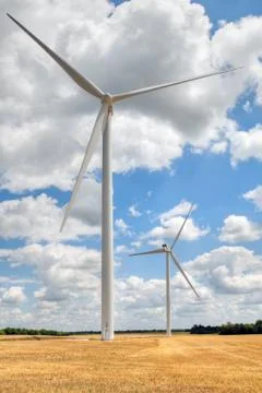 Wind turbines Stock Photos