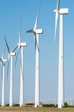 Wind turbines 库存照片