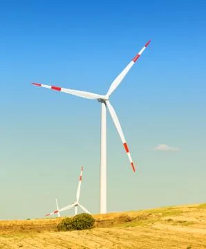 Wind turbines Stock Photos