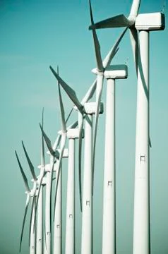 Wind turbines Stock Photos