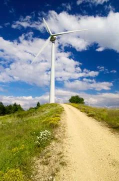 Wind turbines Stock Photos